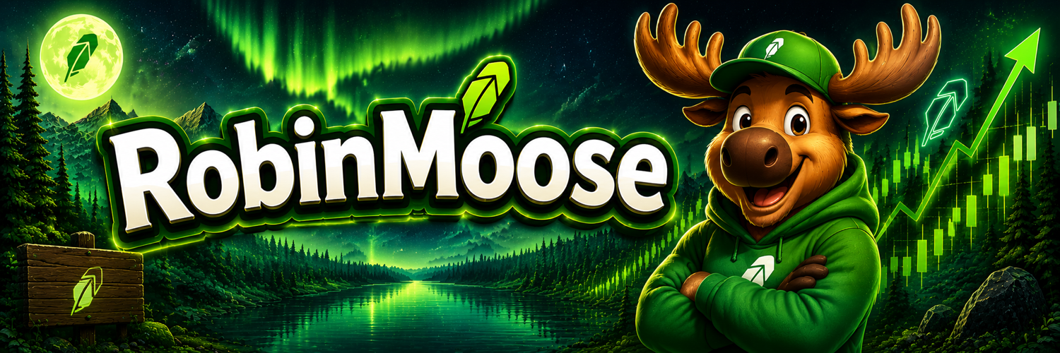 RobinMoose banner in a glowing forest
